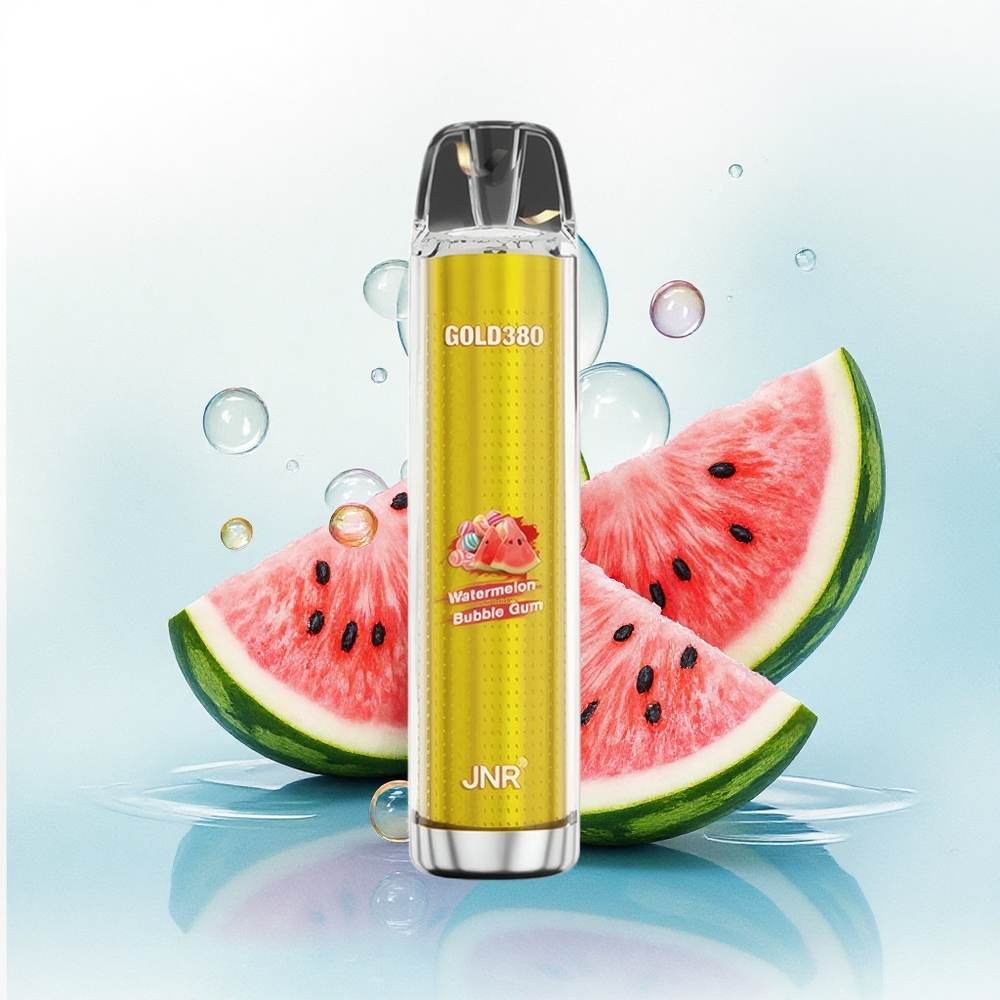 JNR Gold380 6000 Watermeloen Bubble Gum 1500mAh 13ml Nicotinevrij