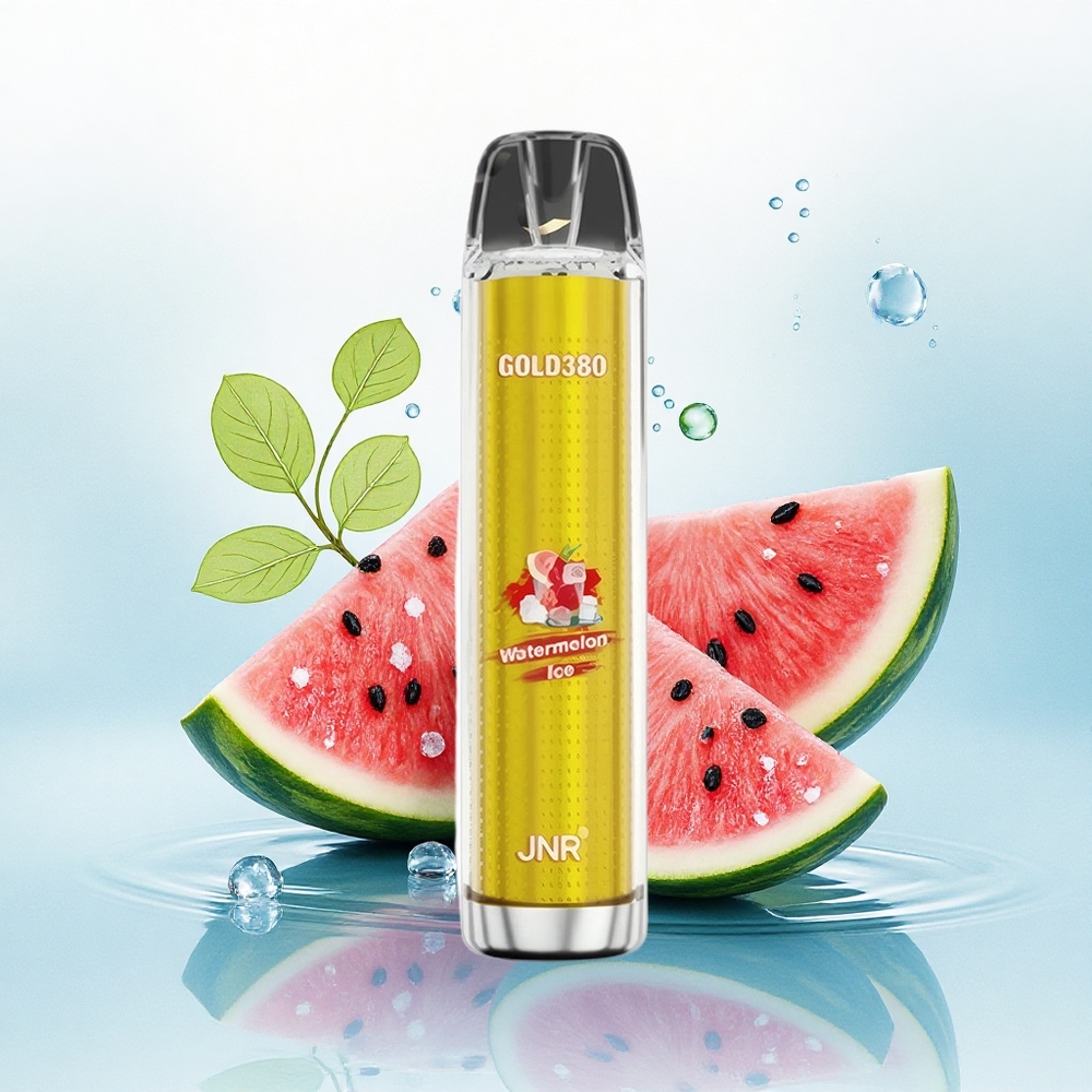 JNR Gold380 6000 Watermeloen IJs 1500mAh 0% Nicotine