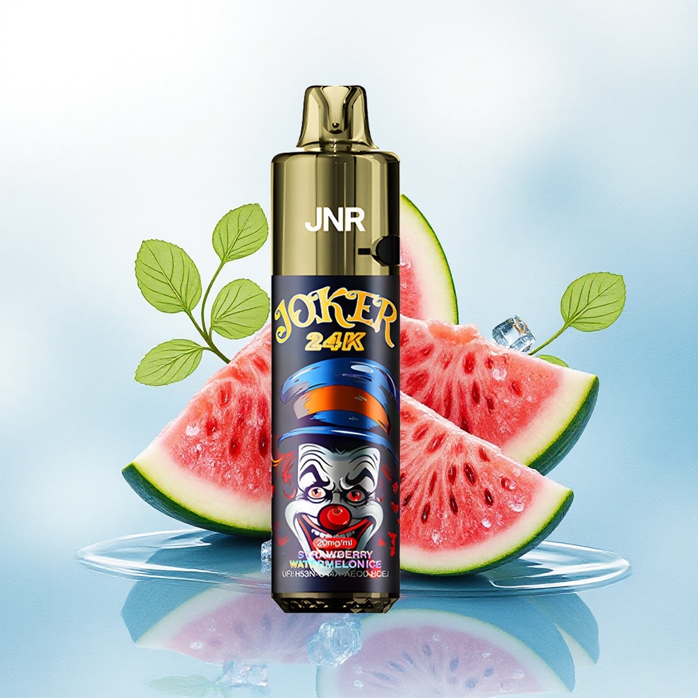 JNR Joker 24K Aardbei Watermelon IJs met 800mAh batterij en zichtbaar vloeistofniveau