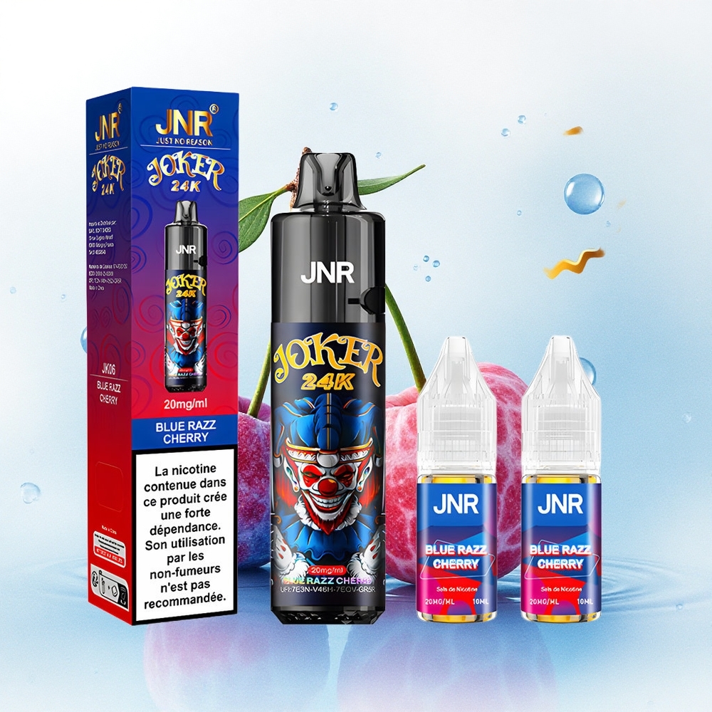 JNR Joker 24K Blauwe Framboos Kers 800mAh 2% nicotine
