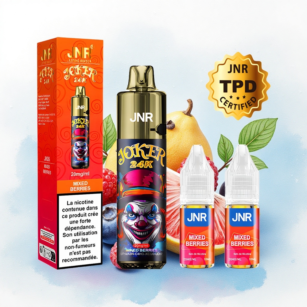 JNR Joker 24K Mixed Bessen 800mAh Zichtbaar Vloeistofniveau