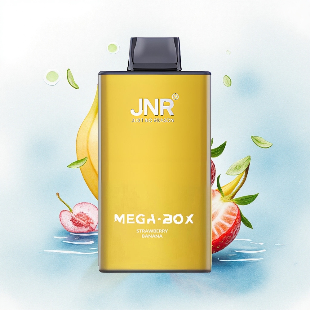 JNR Mega Box 25000 Aardbei Banaan 30ml 850mAh 2% Nicotine