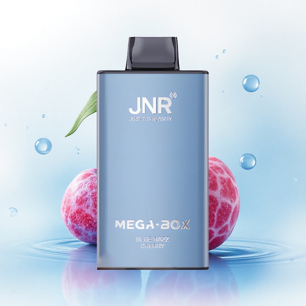JNR Mega Box 25000 Blauwe Framboos Kers 30ml 850mAh 2% Nicotine