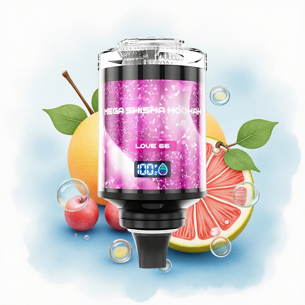 JNR Mega Shisha Hookah 100K Liefde 66 60ml 2200mAh 2% nicotine