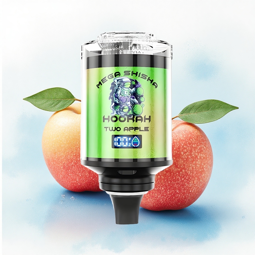 JNR Mega Shisha Hookah 100K Twee Appel 60ml 2200mAh 2% Nicotine