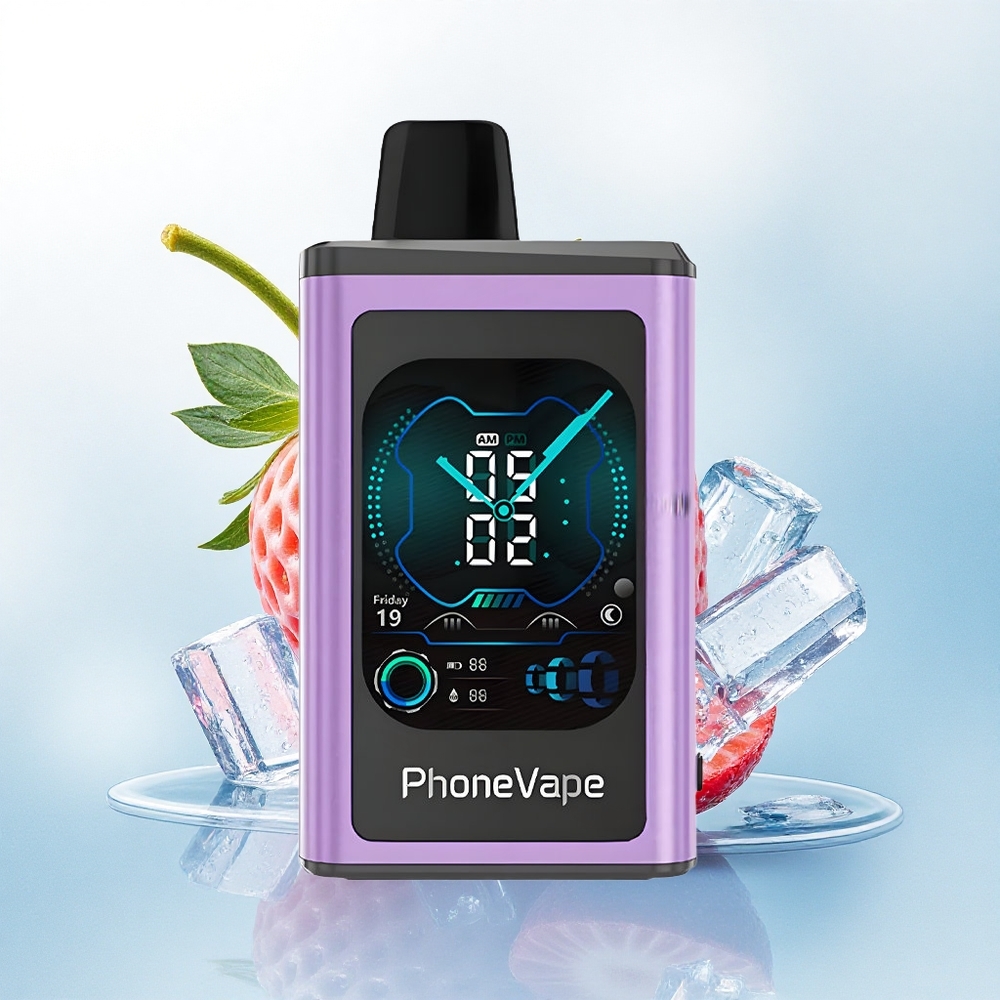 JNR PhoneVape 30000 Aardbei IJs 850mAh Type-C 2% nicotine