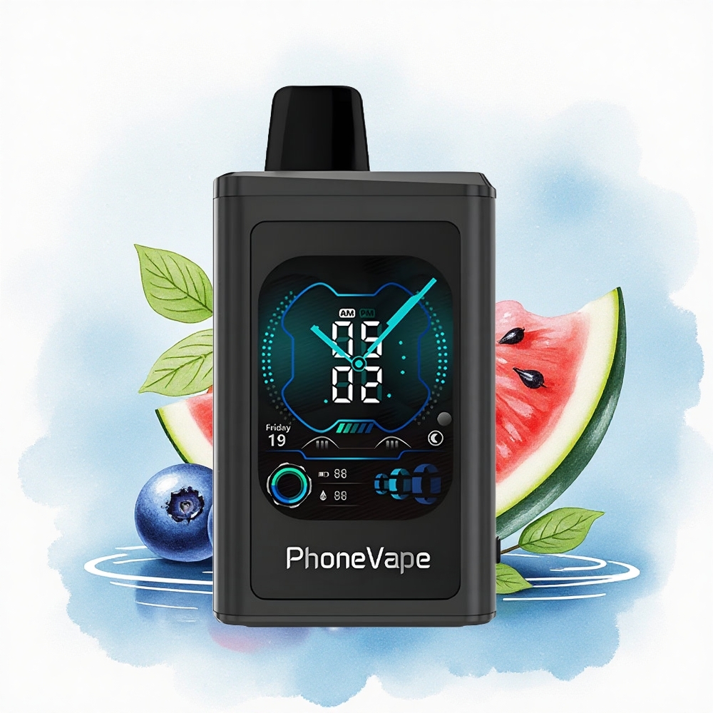 JNR PhoneVape 30000 Blauwebes Watermeloen Type-C Oplaadbaar 850mAh Nicotine 2% 5%