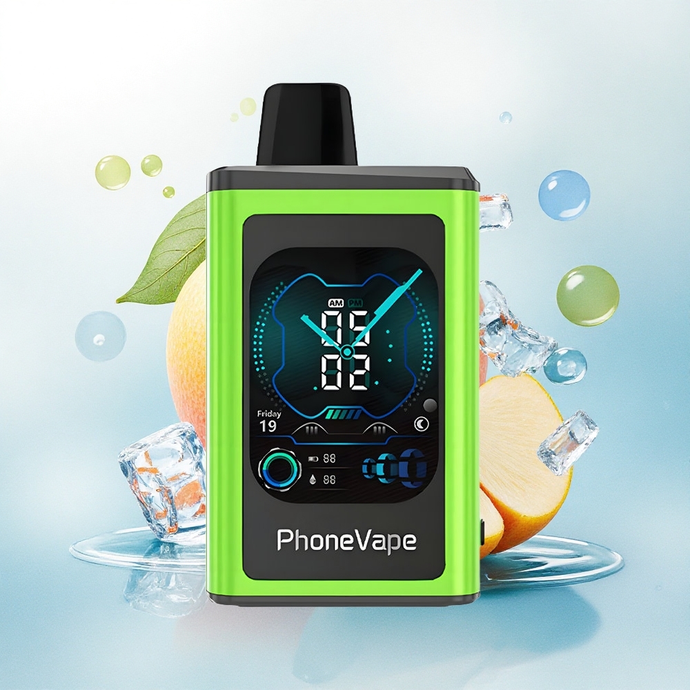 JNR PhoneVape 30000 Zure Appel IJs met 850mAh en instelbare luchtstroom