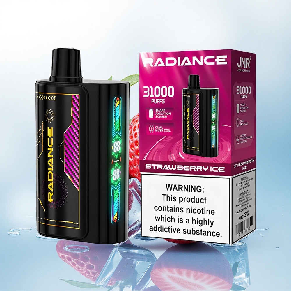 JNR Radiance 31000 Aardbei IJs 950 mAh Dual Mesh