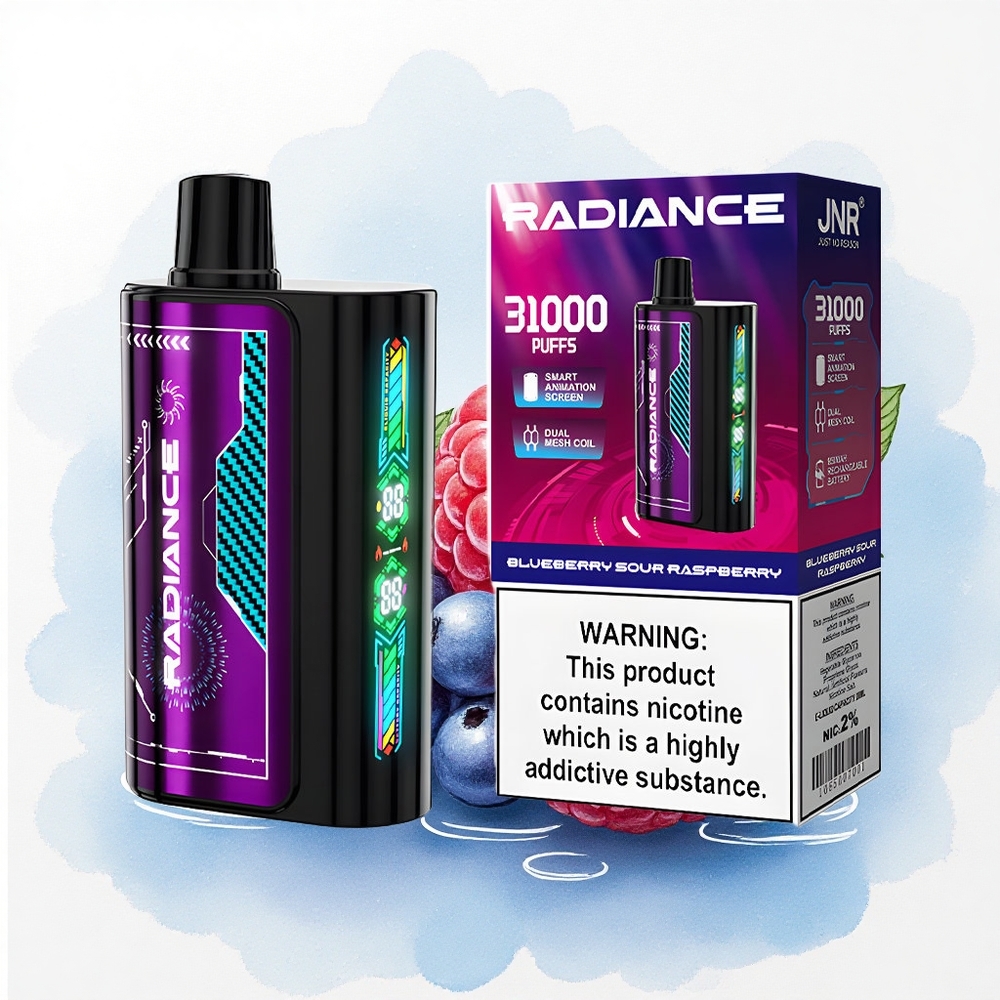 JNR Radiance 31000 Blauwe Bes Zure Framboos 950 mAh 2% Nicotine