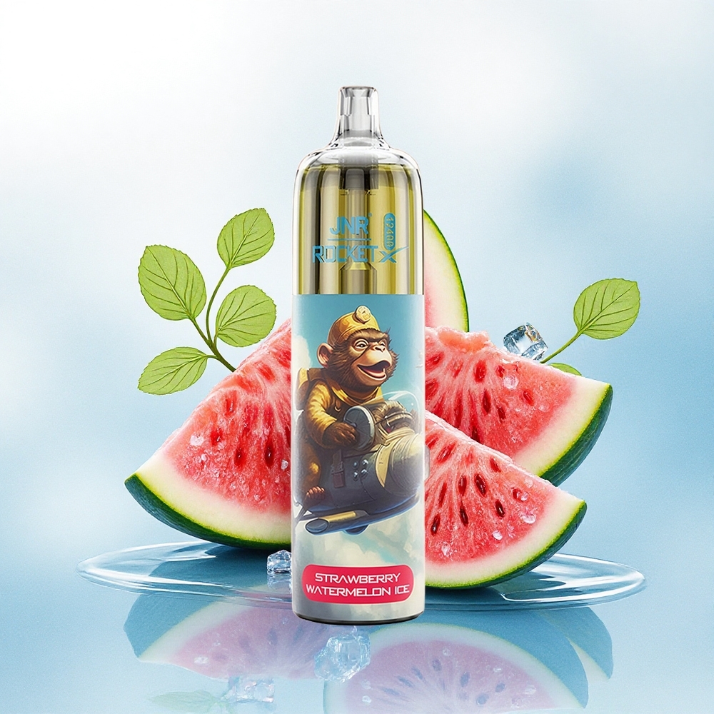 JNR Rocket-X 12400 Aardbei Watermelon IJs met RGB-verlichting en 850mAh