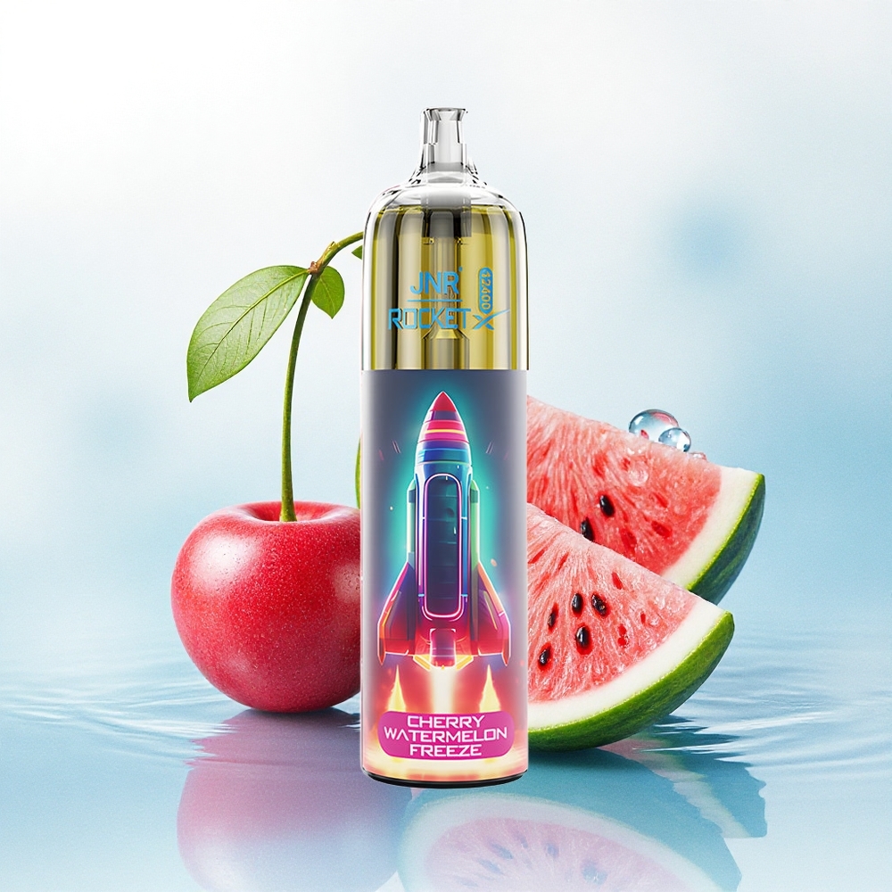 JNR Rocket-X 12400 Kers Watermeloen Vries met RGB-verlichting en 850mAh
