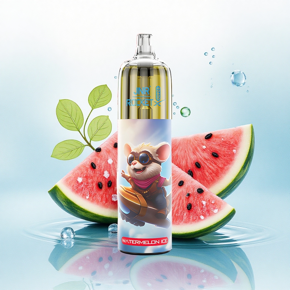 JNR Rocket-X 12400 Watermeloen IJs met Aanpasbare Luchtstroom en 850mAh Batterij