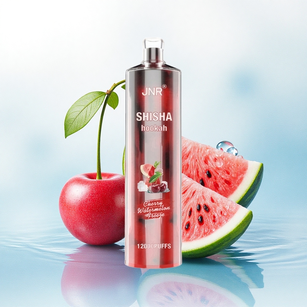 JNR Shisha Hookah 12000 Kers Watermeloen Vries met 24ml vloeistof en 0% nicotine