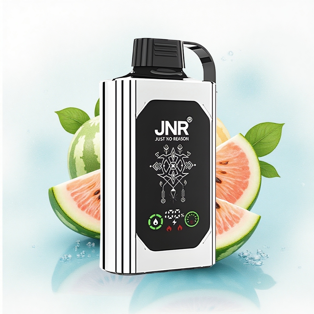 JNR Shisha Hookah Box 20500 Dubbel Meloen Munt met HD-display en Dual Mesh Coil