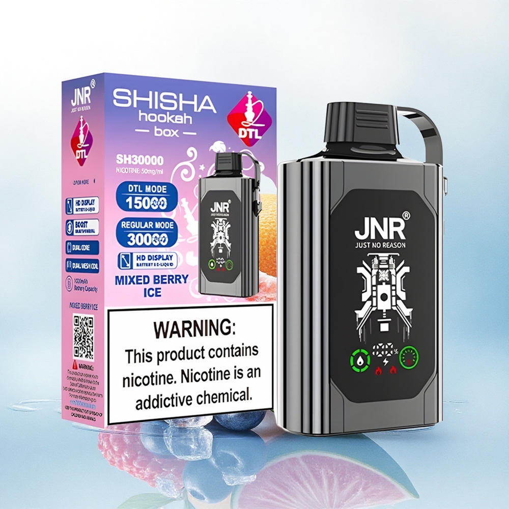 JNR Shisha Hookah Box 20500 Gemengde Bessen IJs met Dual Mesh Coil & Dual Core