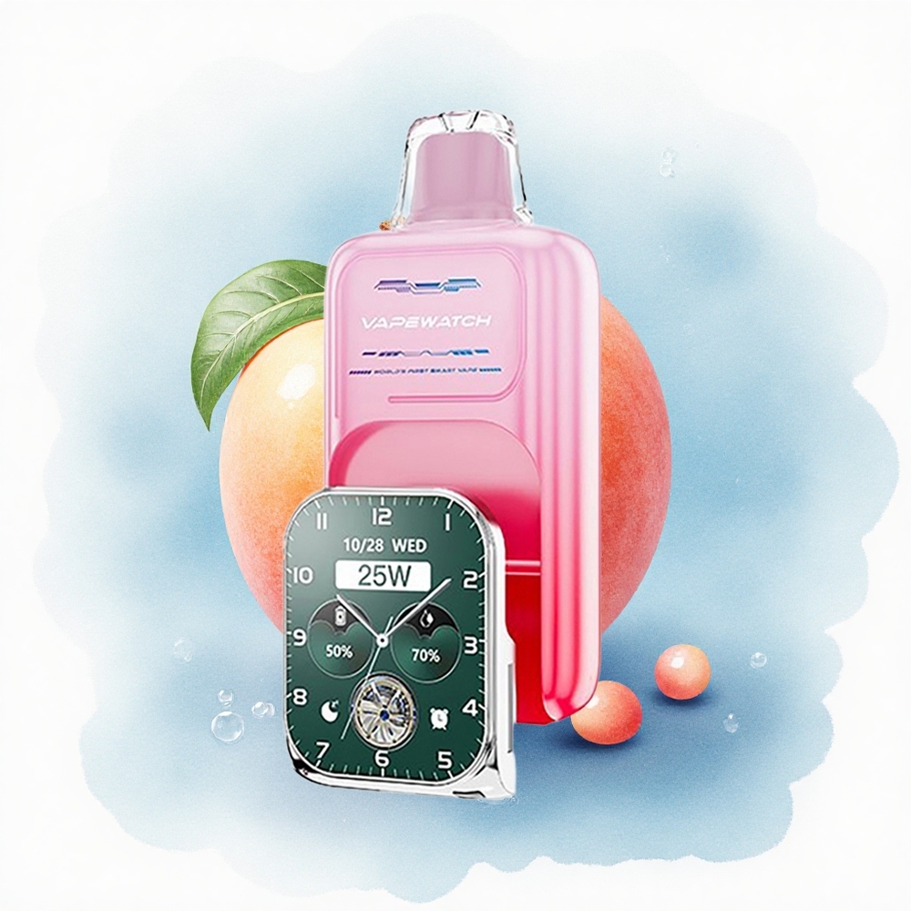 JNR VapeWatch 30000 Georgische Perzik 19mL 5% Nicotine 1000mAh