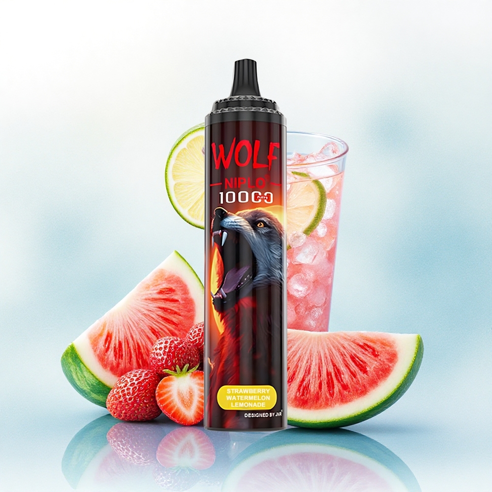 JNR Wolf Niplo 10000 Aardbei Watermeloen Limonade 20ml 5% nicotine 650mAh