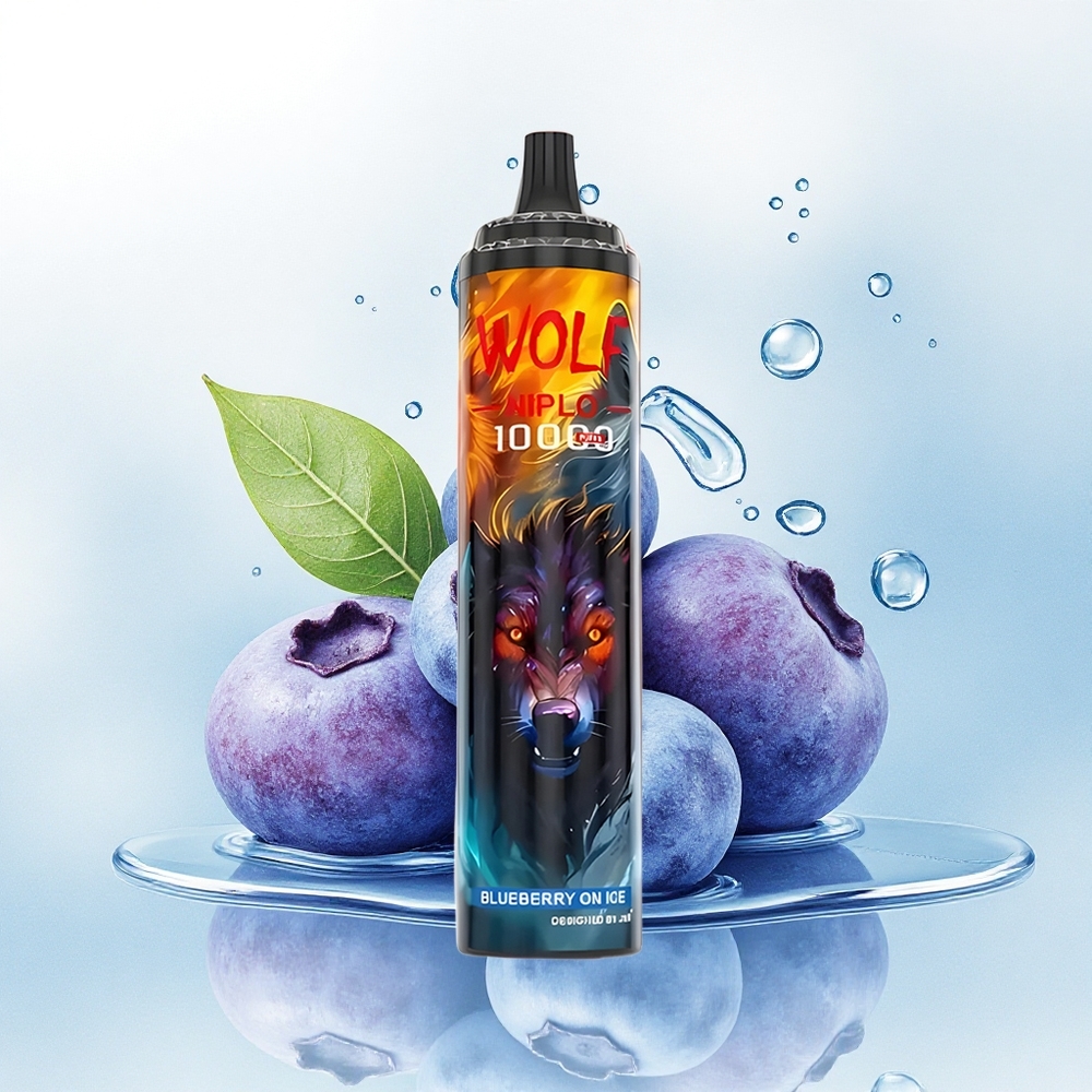 JNR Wolf Niplo 10000 Blauwebes Op IJs met 20ml en 650mAh