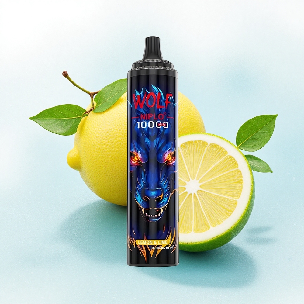 JNR Wolf Niplo 10000 Citroen & Limoen 20ml 5% nicotine 650mAh