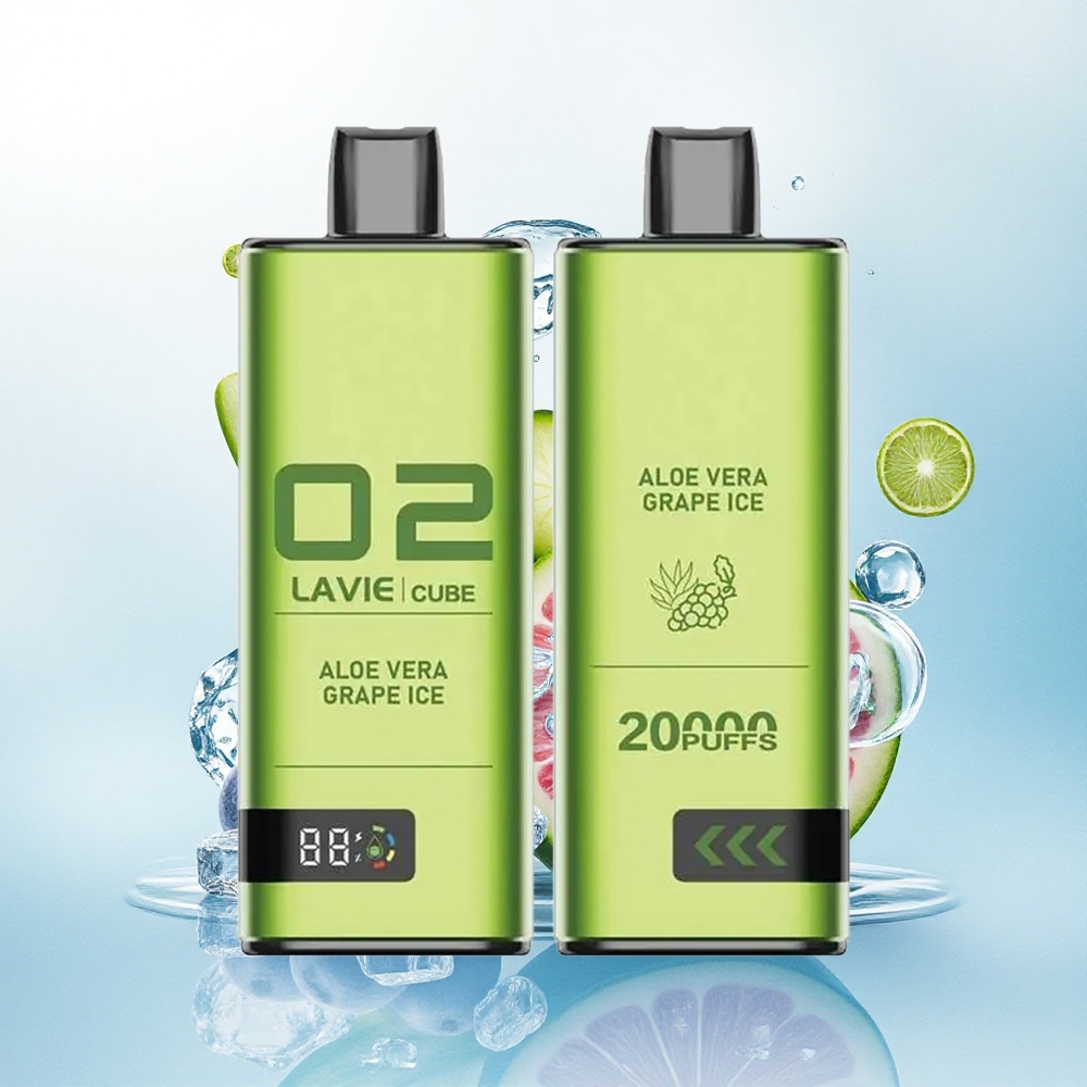 Lavie Cube 20000 Puffs Aloë Vera Druiven IJs 2% Nicotine 600mAh