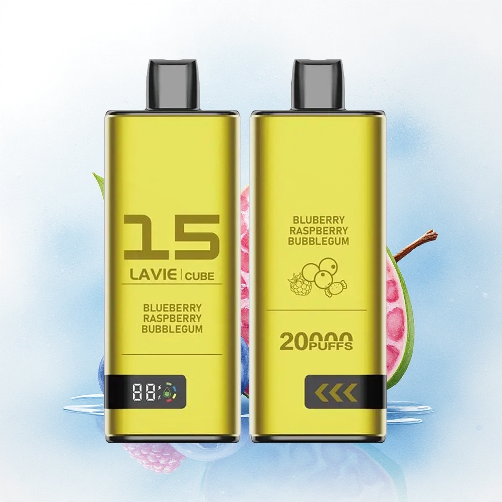 Lavie Cube 20000 Puffs Blauwe Framboos Bubblegum 28ML 5% Nicotine 600mAh