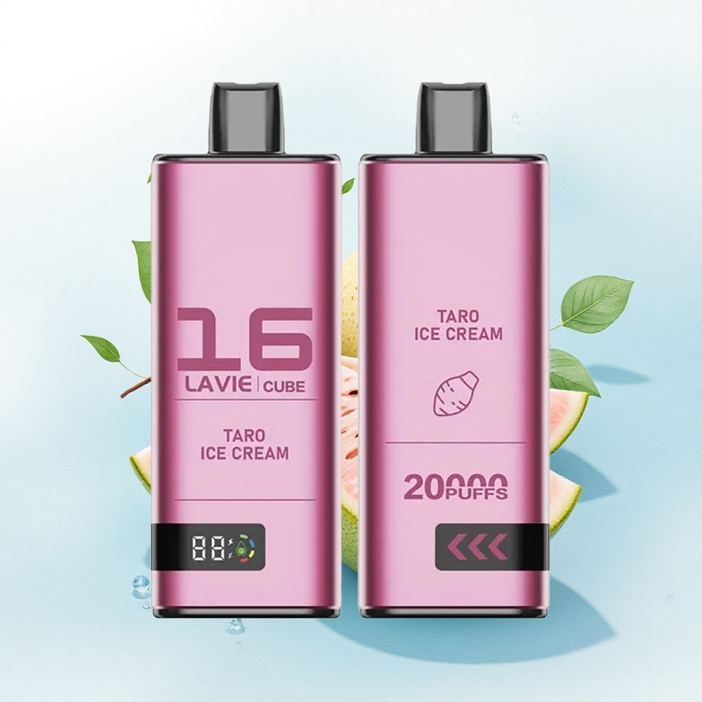 Lavie Cube 20000 Puffs Taro IJs Vape met 600mAh en 5% Nicotine