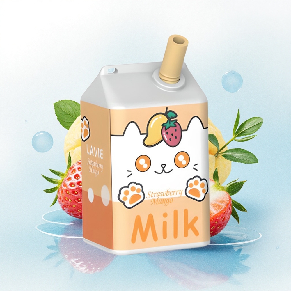 Lavie Milk 7000 Puffs Aardbei Mango 600mAh Type C