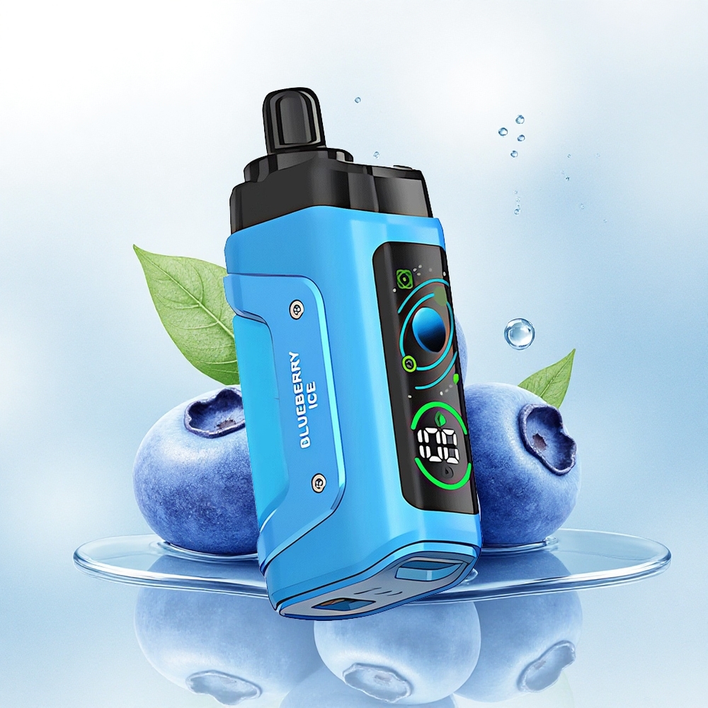 Razz Bar 45000 Puffs Blauwe Bes IJs met 20 mg/ml nicotine en 650 mAh batterij
