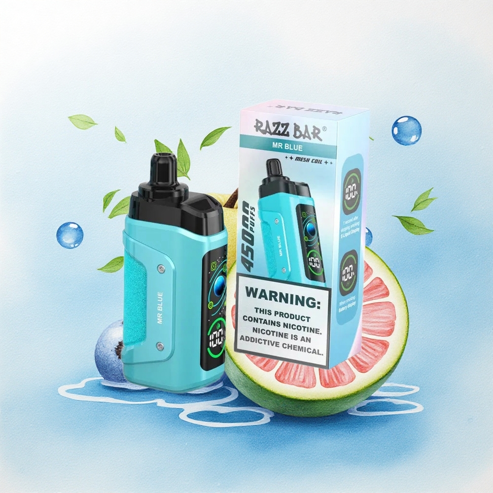 Razz Bar 45000 Puffs Meneer Blauw 1.0 Ohm Mesh Type-C 650 mAh