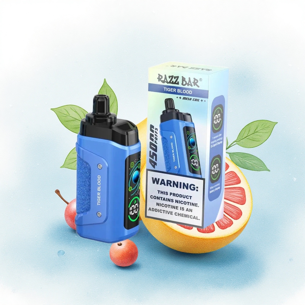 Razz Bar 45000 Puffs Tijgerbloed Mesh Coil Type-C 650 mAh