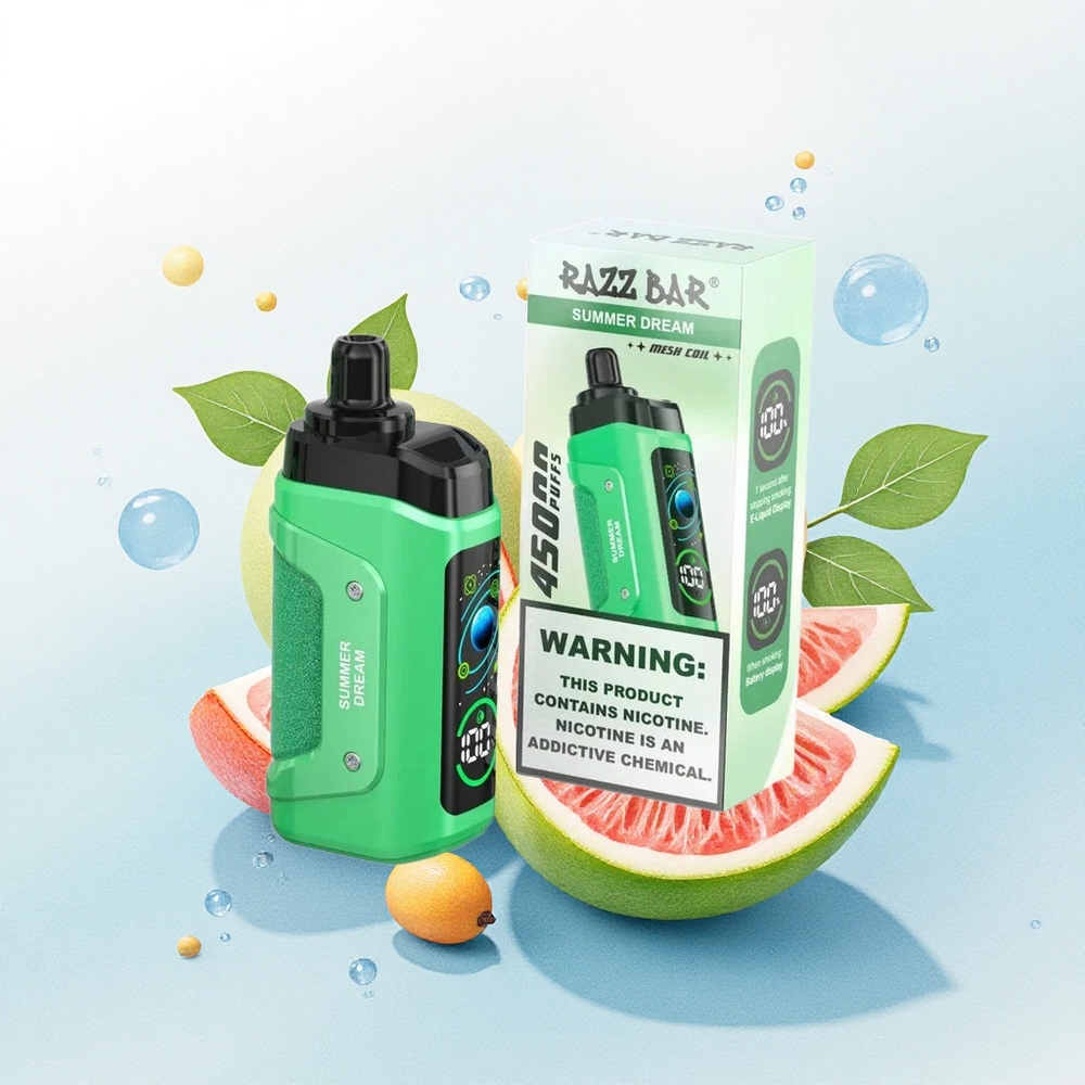 Razz Bar 45000 Puffs Zomerdroom Mesh Coil 20 mg/ml Nicotine