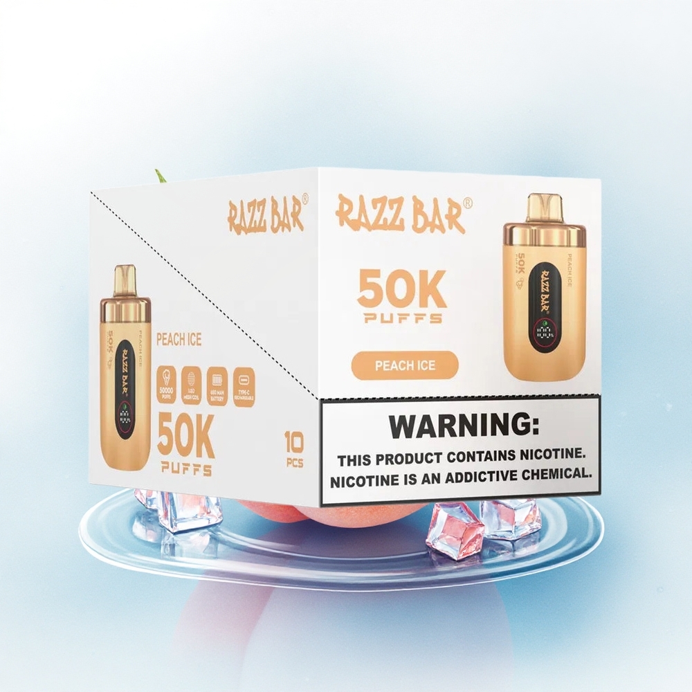 Razz Bar 50K Puffs Perzijs IJs 1.0 Ohm Mesh 650 mAh