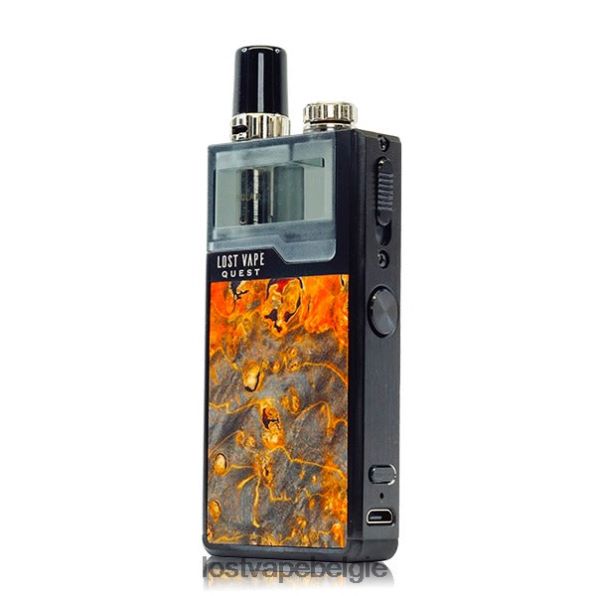 Lost Vape Quest Orion Q Pod-apparaat volledige set zwart/oker steekhout T44F2T475 - Lost Vape Pods Near Me