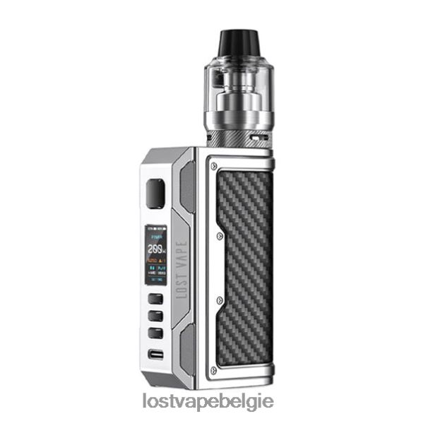 Lost Vape Thelema Quest 200W-kit RVS/koolstofvezel T44F2T140 - Lost Vape Prijs België