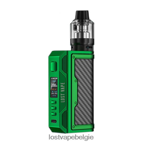 Lost Vape Thelema Quest 200W-kit groen/koolstofvezel T44F2T145 - Lost Vape Pods Near Me