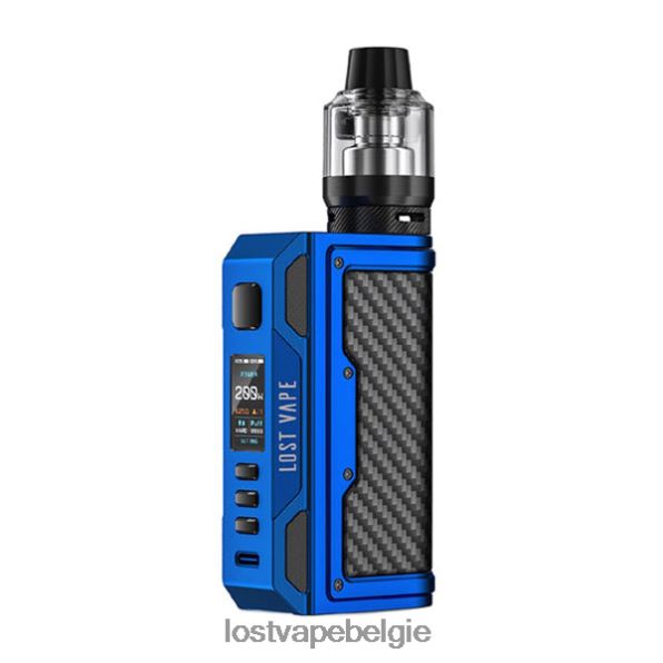 Lost Vape Thelema Quest 200W-kit matblauw/koolstofvezel T44F2T138 - Lost Vape Brussel
