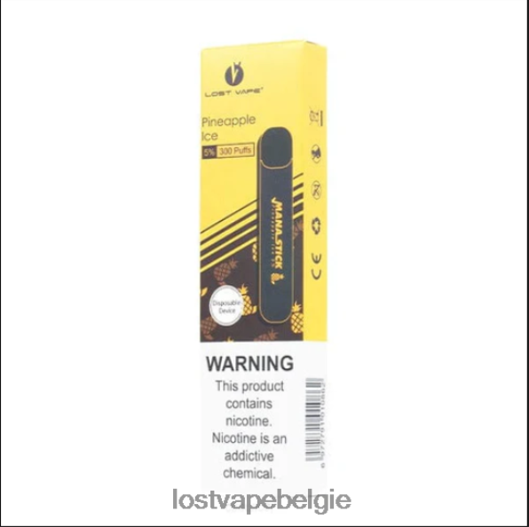 Lost Vape Mana stok wegwerp | 300 trekjes | 1,2 ml ananasijs 5% T44F2T526 - Lost Vape Customer Service