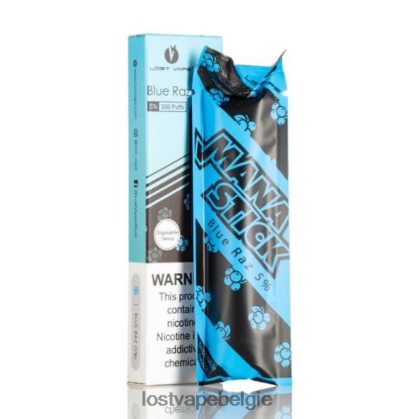 Lost Vape Mana stok wegwerp | 300 trekjes | 1,2 ml blauwe raz 5% T44F2T519 - Lost Vape Kopen België