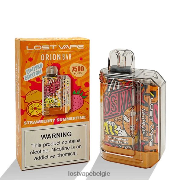 Lost Vape Orion reep wegwerp | 7500 trekje | 18ml | 50mg aardbei zomer T44F2T98 - Lost Vape Brussel