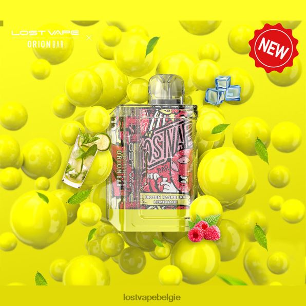 Lost Vape Orion reep wegwerp | 7500 trekje | 18ml | 50mg bevroren frambozenlimonade T44F2T92 - Lost Vape Flavors België