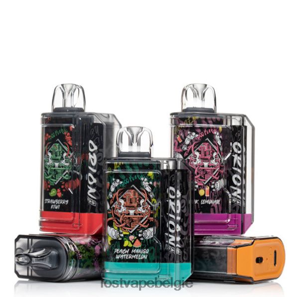 Lost Vape Orion reep wegwerp | 7500 trekje | 18ml | 50mg blauwe razz-honingdauw T44F2T70 - Lost Vape Prijs België