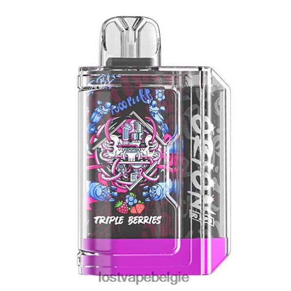 Lost Vape Orion reep wegwerp | 7500 trekje | 18ml | 50mg drievoudige bessen T44F2T65 - Lost Vape Pods Near Me