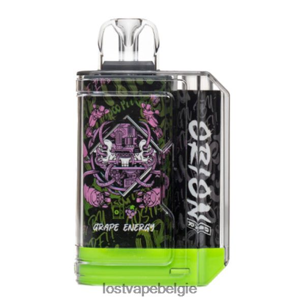 Lost Vape Orion reep wegwerp | 7500 trekje | 18ml | 50mg druiven energie T44F2T60 - Lost Vape Prijs België