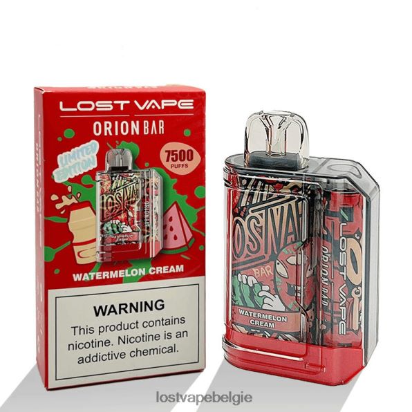 Lost Vape Orion reep wegwerp | 7500 trekje | 18ml | 50mg watermeloen crème T44F2T99 - Lost Vape Kopen België