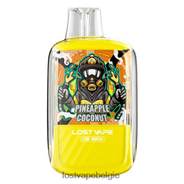 Lost Vape Orion ob5500 5500 pufjes 14 ml 50 mg wegwerpbaar ananas kokosnoot T44F2T104 - Lost Vape Near Me